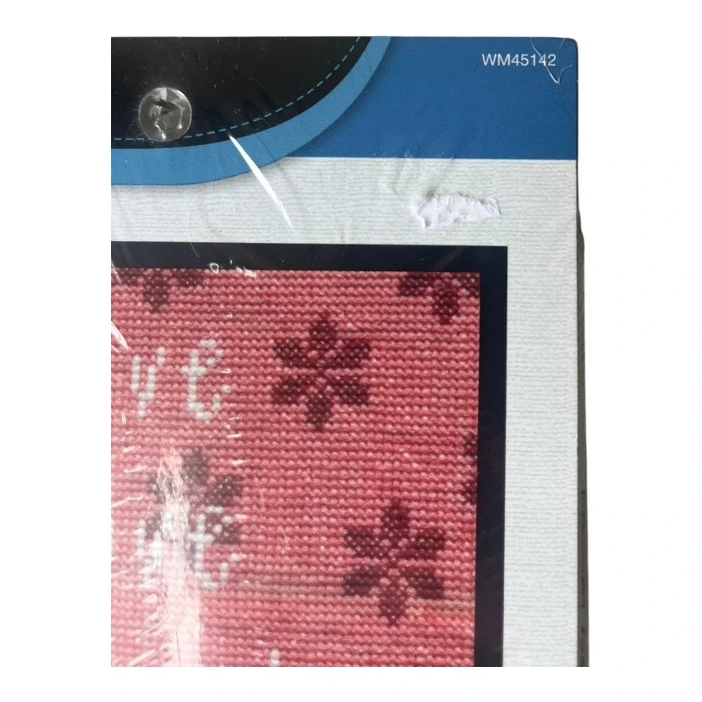 Bucilla Plaid Live Love Laugh Counted Cross Stitch Kit  6